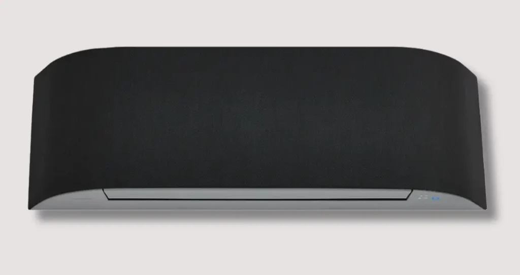 Toshiba Haori Design viilentävän ilmalämpöpumpun sisäyksikkö.